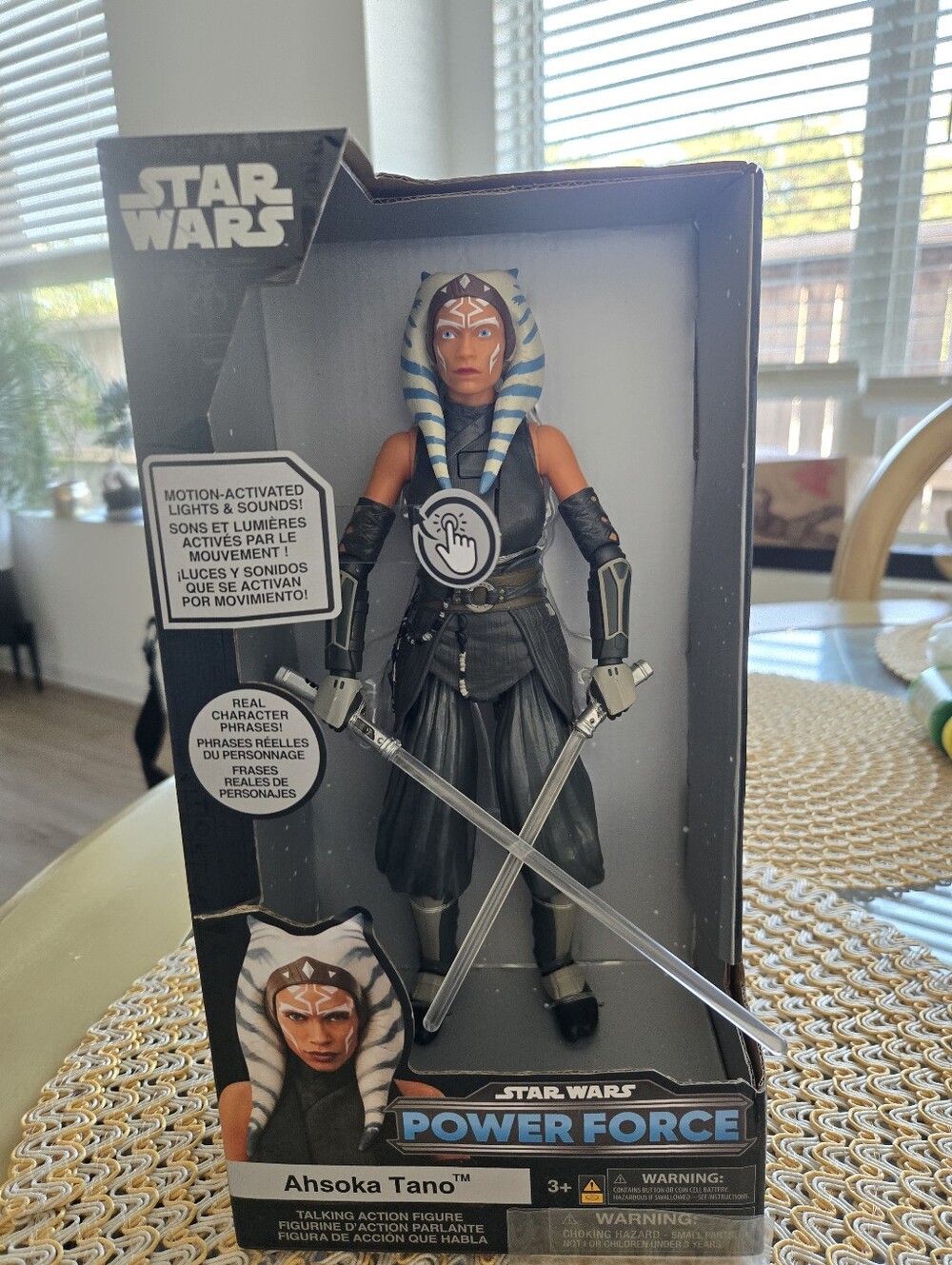 Star Wars Power Force Ahsoka Tano Action Figure - Blue & White Headpiece 18B
